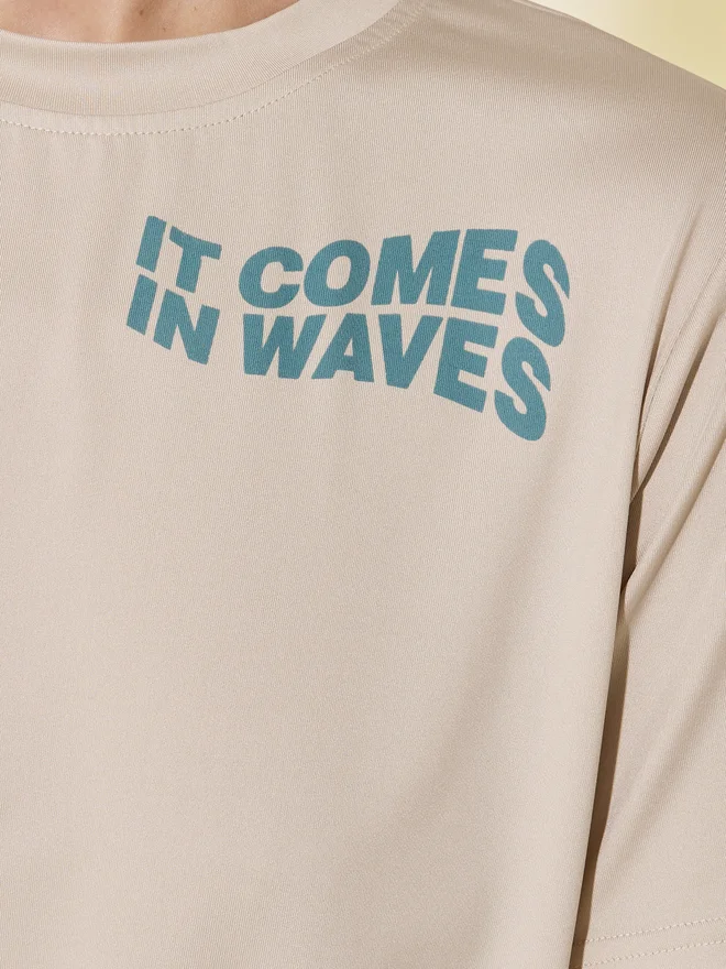 Take Two Take Two Slogan Print Round Neck Regular Fit T-Shirt