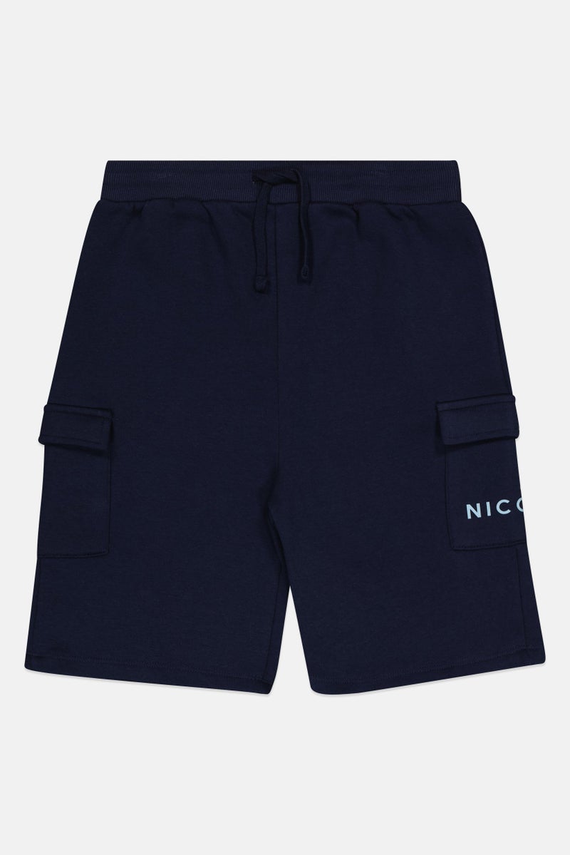 Nicce Kids Boy 2 Piece Brand Logo T Shirt And Shorts Set, Multicolor - Image 4