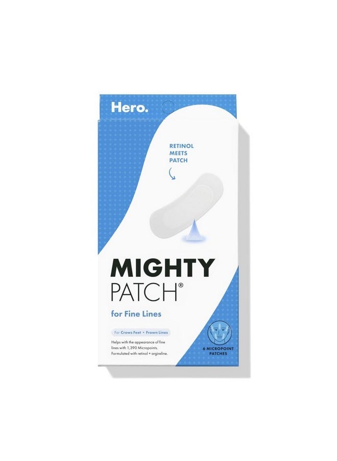 Hero Cosmetics HERO COSMETICS Mighty Patch™ for Fine Lines Patches - Featuring Retinol and 1,390 dissolving Micropoint™ Points to Help Renew the Look of Skin (6 Count)  - Image 1