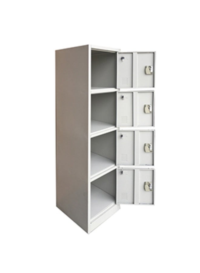 نافار فرنتشر خزانة TG-4 رباعية الطبقات، رمادية اللون | أبعاد التركيب: الارتفاع ١٨٣ سم × العمق ٤٥ سم × العرض ٤٠ سم | السُمك: ٠.٤ مم/٠.٥٥ مم | الوزن الإجمالي: ١٧.٥ كجم | الخامة: فولاذ | اللون: رمادي - Image 2