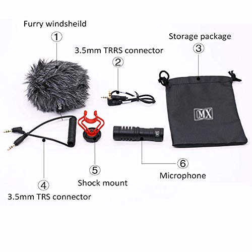 MX Super‑Cardioid Shotgun Video Microphone for DSLR & Vlogging – Compact Directional Condenser Mini On‑Camera Audio Mic, Universal Compatible - Image 3