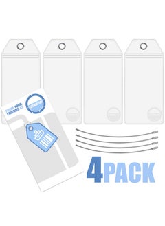 Cruise On Cruise On Cruise Luggage Tag Holde [4 Pack] - Fits All Carnival & Seabourn Ships & Tags - Cruise Essentials 2025 & 2026 - Waterproof & Clear Luggage Tags  - Image 4