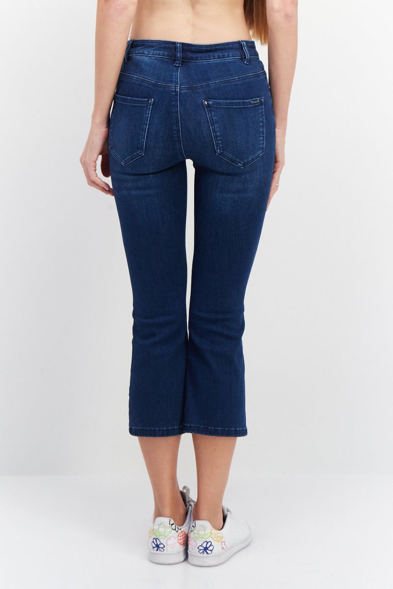 VERO MODA جينز نسائي بقصة عادية قابل للتمدد، أزرق - Image 3