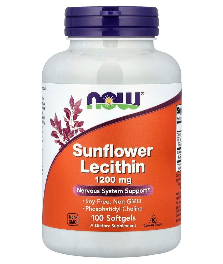 now Sunflower Lecithin 1200 mg 100 Softgels