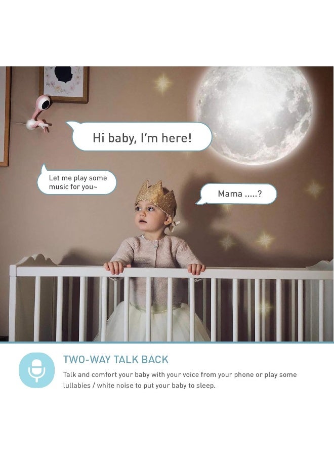 Lollipop كاميرا لولي بوب للأطفال مع كشف البكاء الحقيقي (فستق) - Image 4