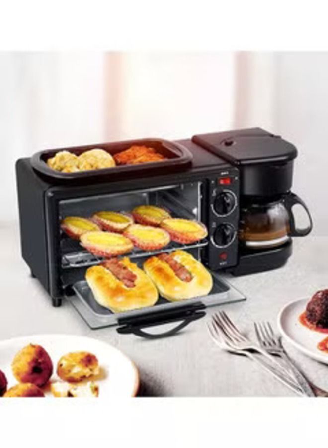 3 في 1 متعددة الوظائف آلة إعداد الإفطار آلة القهوة فرن كهربائي SK-145 - Image 5