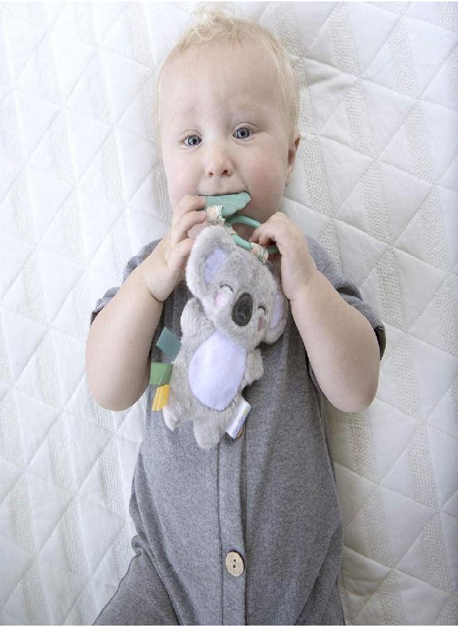 Itzy Ritzy - Itzy Ritzy Itzy Pal Infant Toy & Teether; Includes Lovey, Crinkle Sound, Textured Ribbons & Silicone Teether, Koala - Image 1