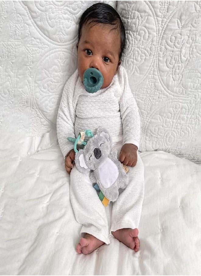Itzy Ritzy - Itzy Ritzy Itzy Pal Infant Toy & Teether; Includes Lovey, Crinkle Sound, Textured Ribbons & Silicone Teether, Koala - Image 1