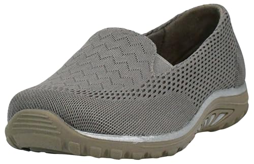 Skechers Women's Reggae Fest-Willows Loafer Flat, Dark Taupe, 6.5 - Image 1