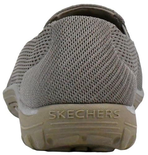 Skechers Women's Reggae Fest-Willows Loafer Flat, Dark Taupe, 6.5 - Image 3