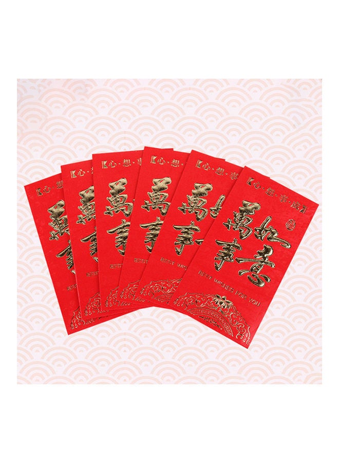 6-Piece Chinese New Year Paper Red Envelope - Image 5