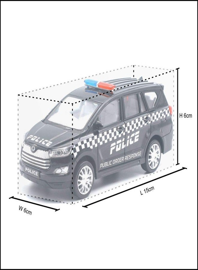 Sheel Black Police Car and Toyota Innova Police Chase White Car 2 Cool Police Cars for Kids - Image 2