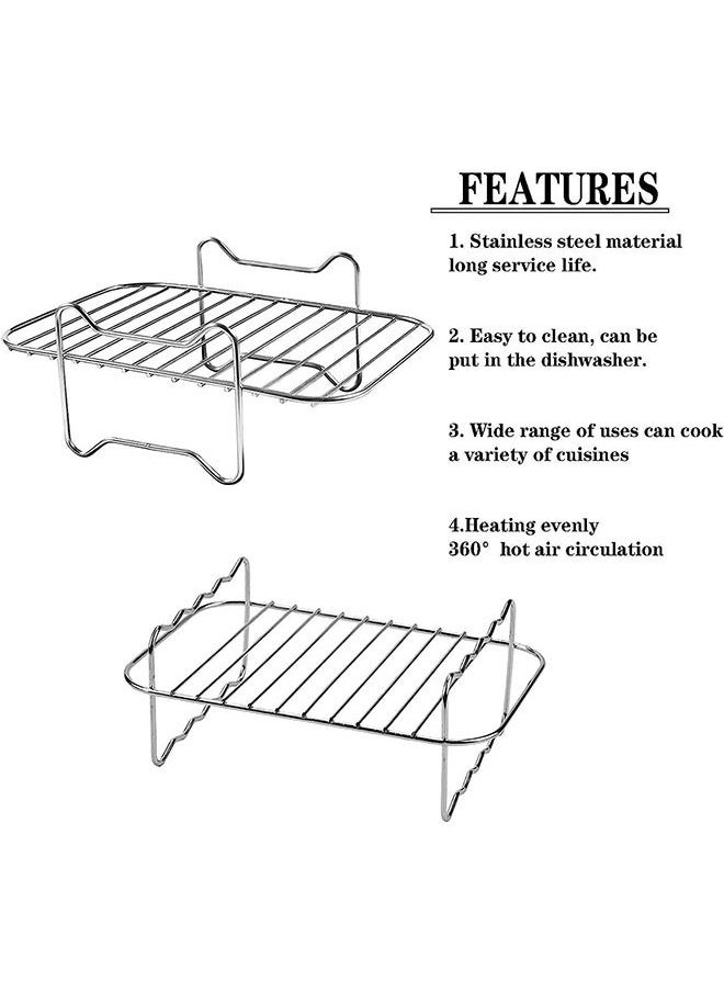 2 حزمة المقلاة الهوائية الرف ملحقات المقلاة الهوائية متوافقة مع النينجا الغذاء المقلاة الهوائية ثنائية المنطقة [af300uk] [af400uk] 304 الفولاذ المقاوم للصدأ - pzsku/Z5EFF54448A7913C3BDCBZ/45/_/1688976183/b20a1c5a-65af-4dbf-bd46-5abf88584538