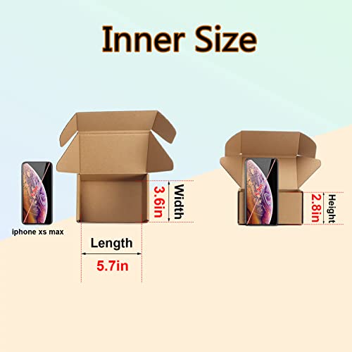 MEBRUDY 6x4x3 Inches Shipping Boxes Pack of 25, Small Corrugated Cardboard Box for Mailing Packing Literature Mailer - Image 3