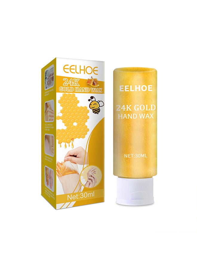 EELHOE 24k gold hand mask, honey hand wax delicate moisturizing hand mask moisturizing exfoliating hand care - Image 1