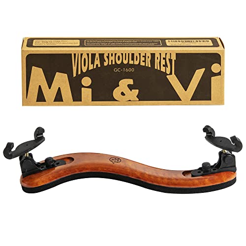 Mivi Classic Viola Shoulder Rest for 15”-17” Viola (Full Size) with Adjustable Height | Collapsible | Real Maple Wood | Excellent Support Grip - By MIVI Music - Image 1