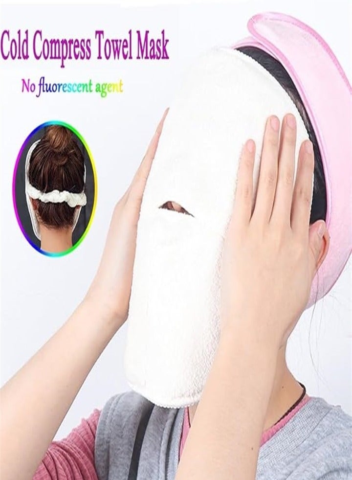 منشفة الوجه بالبخار المضغوطة الباردة والساخنة الناعمة وتناسب الوجه (قطعتين)  - Image 5