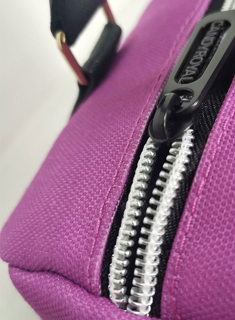 CANDY ROYAL Unisex Travel Duffel Bag Large Capacity Lightweight Wear-resistant Multipurpose Luggage Handbag for Fitness Sports Training Trip Purple - Image 3