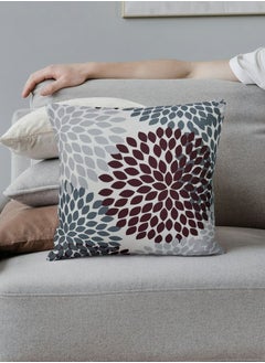 AL-HRAER Luxury Cotton Sofa Cushion Cover with A Durable Fabric With A Soft And Comfortable Texture With Floral Leaf Designs And Decent Colors On All Decors 45X45 cm  - Image 1