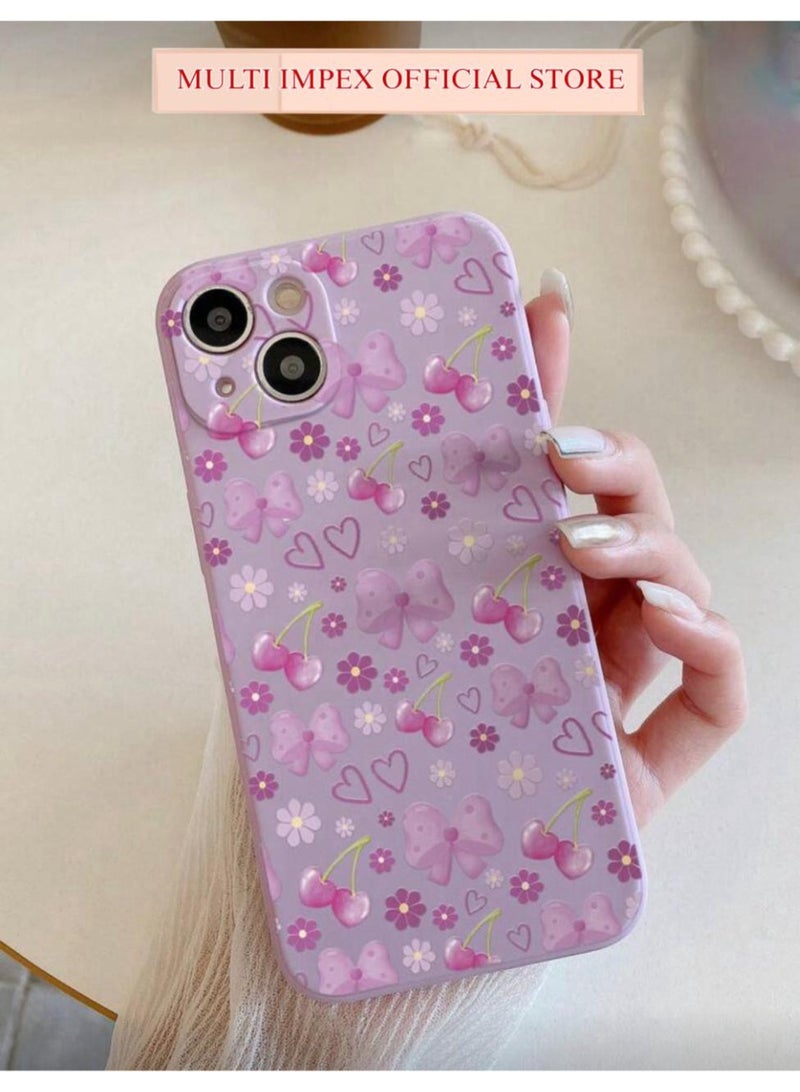 The "Elite Minimalist" iPhone 15 Pro Lavender Bow Slim Case