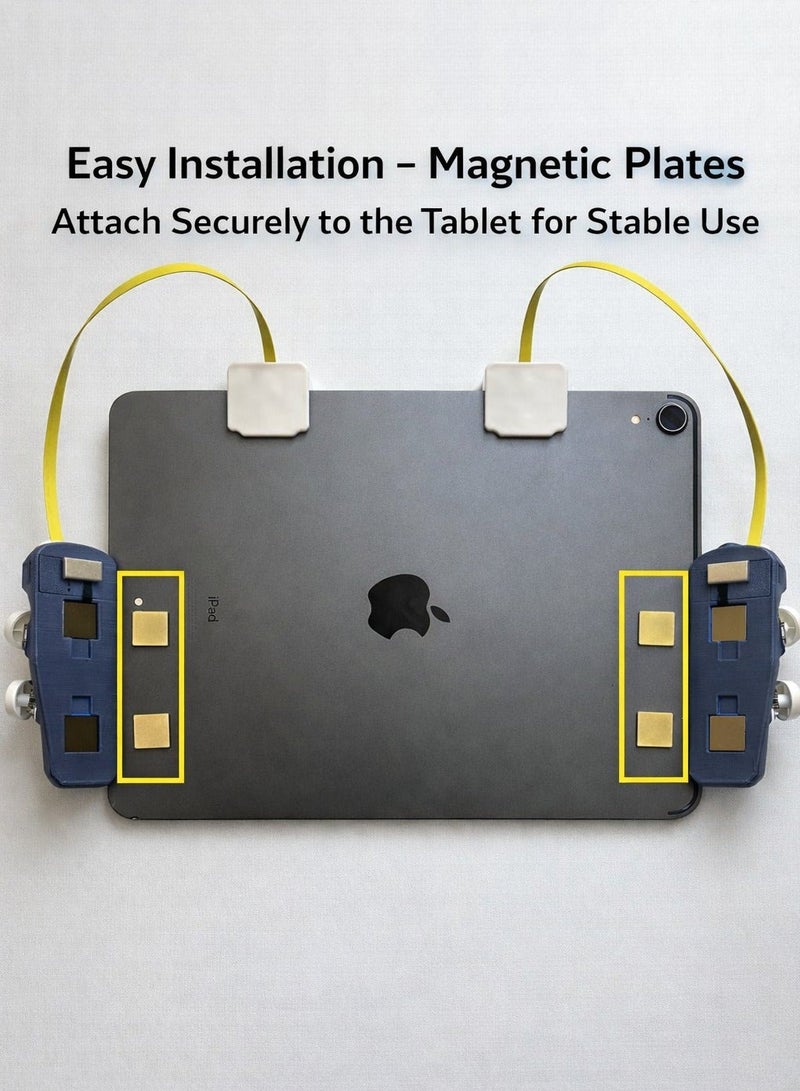 iPAD Piano Triggers Automatic 6-Finger Gaming Triggers for iPad & Tablets –Professional Magnetic Control, High Responsiveness, No Screen Blocking, Compatible with iPad Pro, RedMagic Astra, RedMagic Nova, and All iPads for PUBG Mobile and Other Games - Image 4