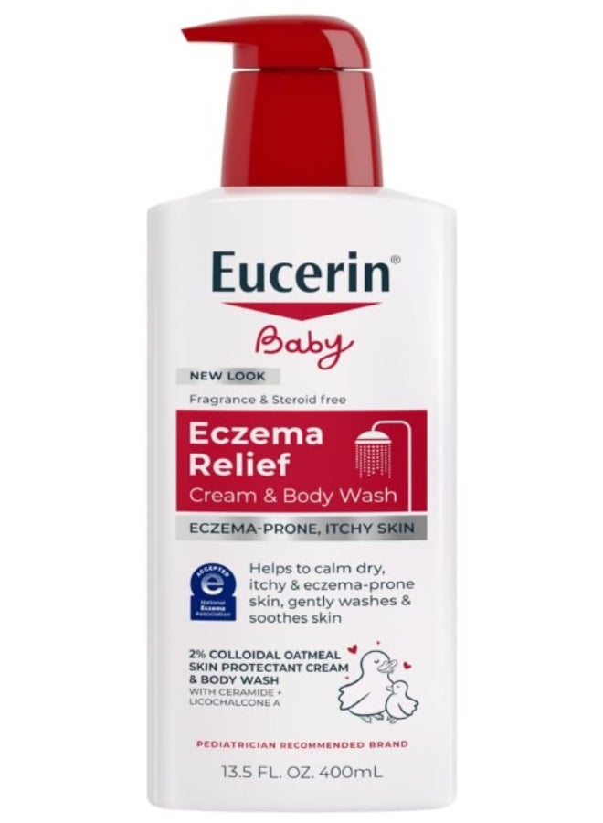 Eucerin Baby Eczema Relief Cream And Body Wash 400ml - Image 1