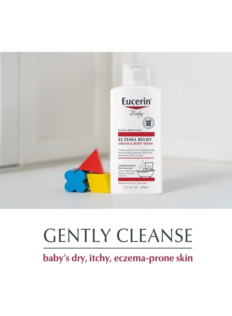 Eucerin Baby Eczema Relief Cream And Body Wash 400ml - Image 2
