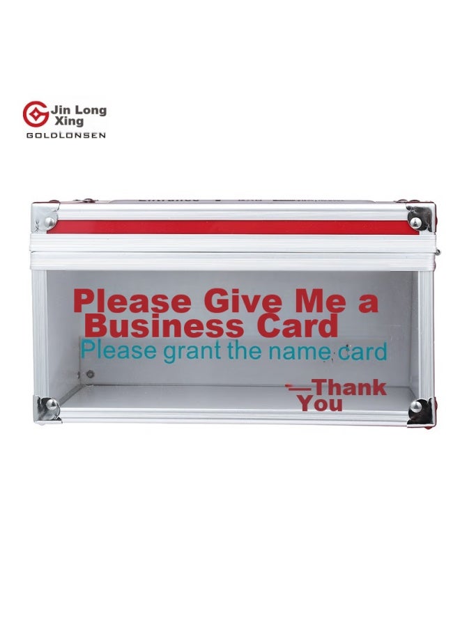 Jin Longxing Jinlongxing, Please Name Card Box/exhibition Supplies Name Card Storage Box/card Holder/ Multifunctional Desktop Card Holder, B088 - Image 1