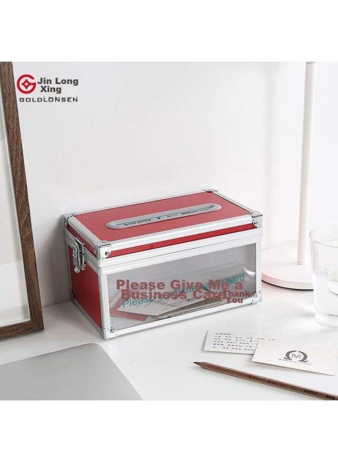 Jin Longxing Jinlongxing, Please Name Card Box/exhibition Supplies Name Card Storage Box/card Holder/ Multifunctional Desktop Card Holder, B088 - Image 4