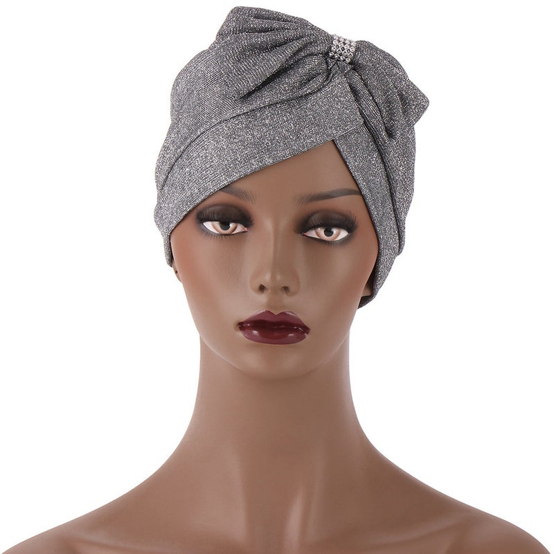 Spiral Turban Hat Women Basic Cap Polyester - Image 3