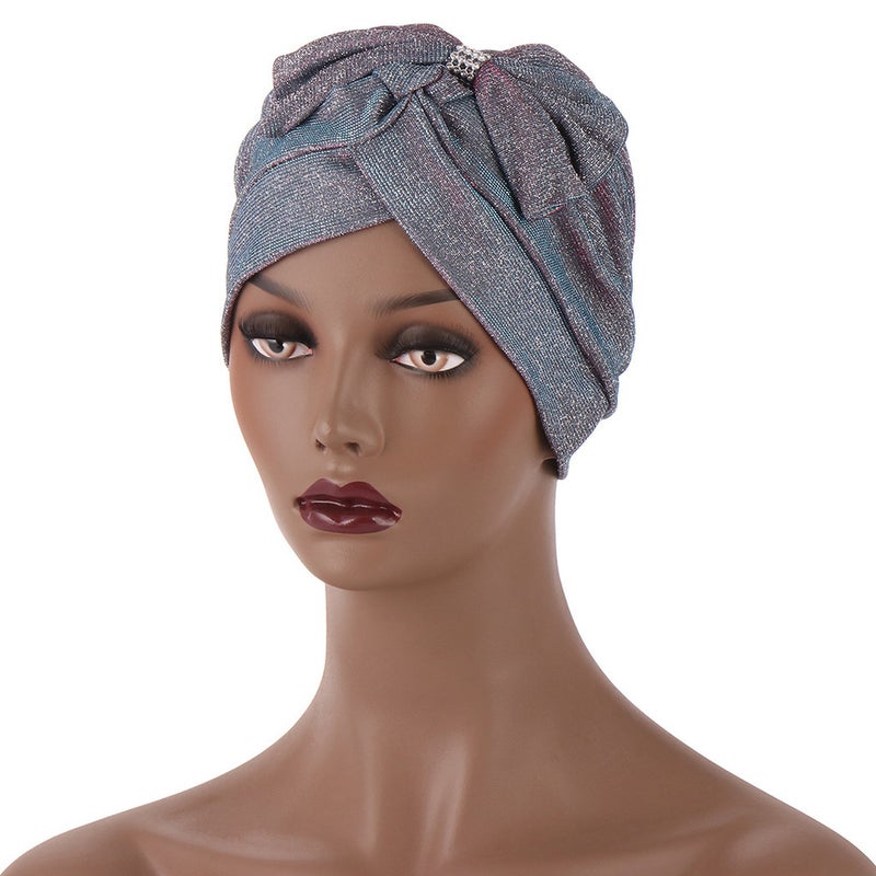 Spiral Turban Hat Women Basic Cap Polyester - Image 1