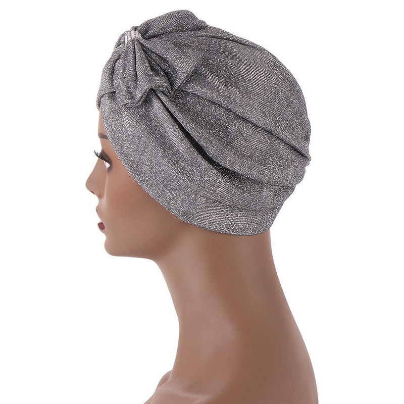Spiral Turban Hat Women Basic Cap Polyester - Image 4