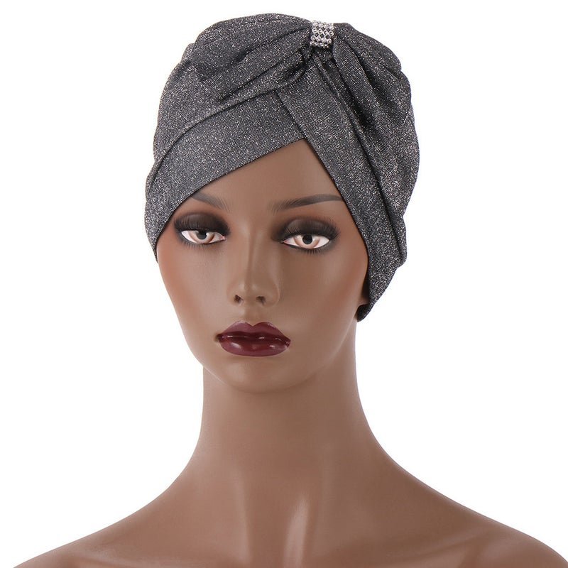 Spiral Turban Hat Women Basic Cap Polyester - Image 2