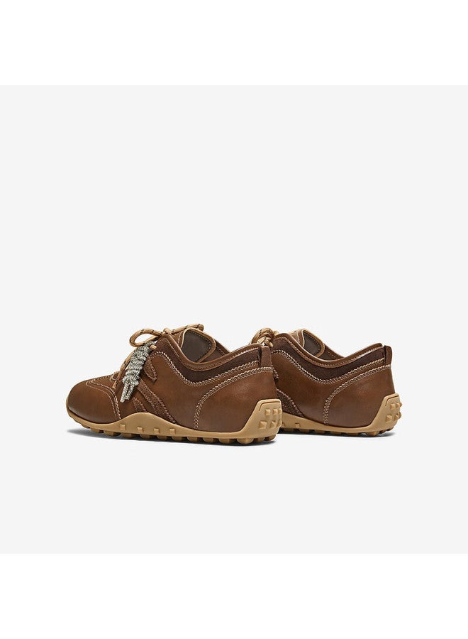 Basto 26 Spring Internal Height Increase Thin Sole Brown Derby Training Shoes Sports Casual Women's Shoes D3590am6 Dark Coffee 37 - Image 2