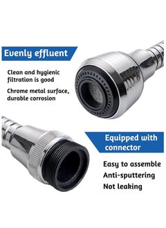 Duravel Duravel 360-Degree Flexible Faucet Aerator, Chrome-Plated, Universal Fit, Splash-Free  - Image 5