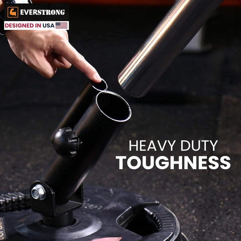 EVER STRONG T Bar Row Attachment with V Bar Attachment Landmine Handle - 360 Swivel Landmine Attachment for Barbell for Full-Body Workout in Home Gym - Small Spaces - Deadlifts Squats Landmine Stand - Image 5