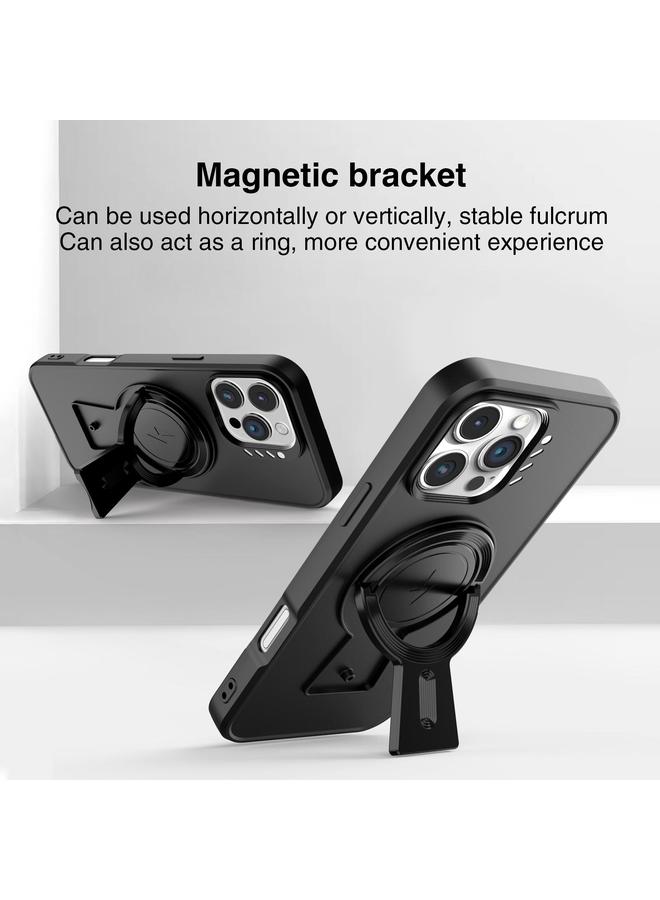 S-TOP Case For iPhone 16 Pro Max Y-shape Holder MagSafe Rugged Shockproof Phone Case - Image 4