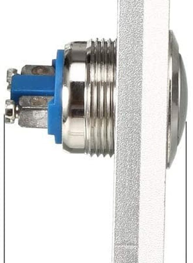 Stainless Steel Door Release Button Push To Exit Resettable NO COM Switch 86mmx50mm 36V 3A - Image 2