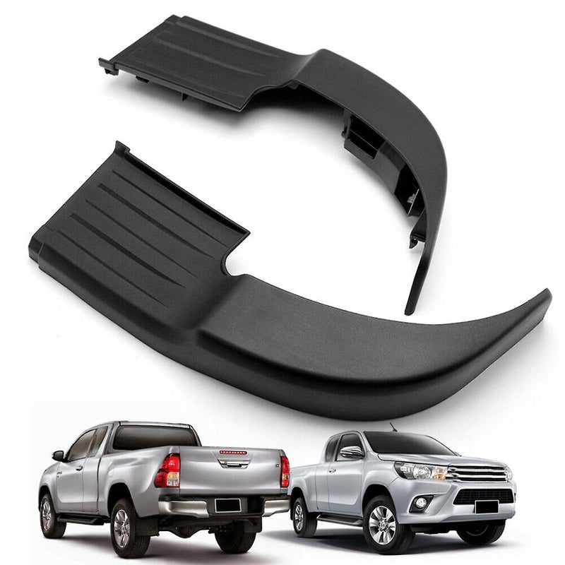 Rear Bumper Step Plate: 2 Pcs Black ABS - Interchange Part 52163 0K030 52164 0K030 Rear Bumper for Toyota Hilux Sr5 Revo Rocco 4x2 4x4 2015 to 2019 Left Right Placement - Image 5
