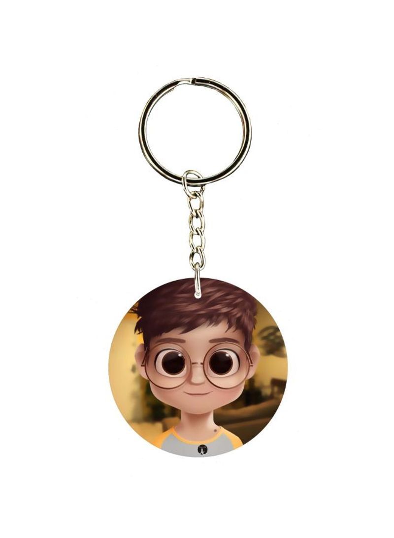 Cartoon Themed Single Sided Key Chain