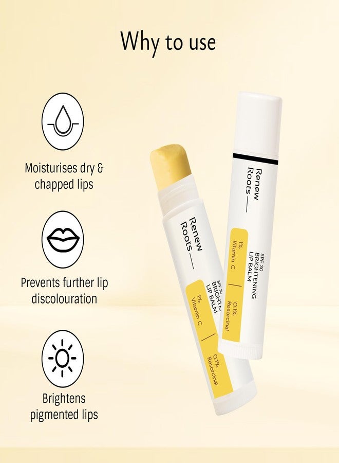 Renew Roots Natural Lip Balm for Soft & Moisturized Lips with Tint, Hydrating & Nourishing, 5g (Medium, White Brightenning) - Image 5