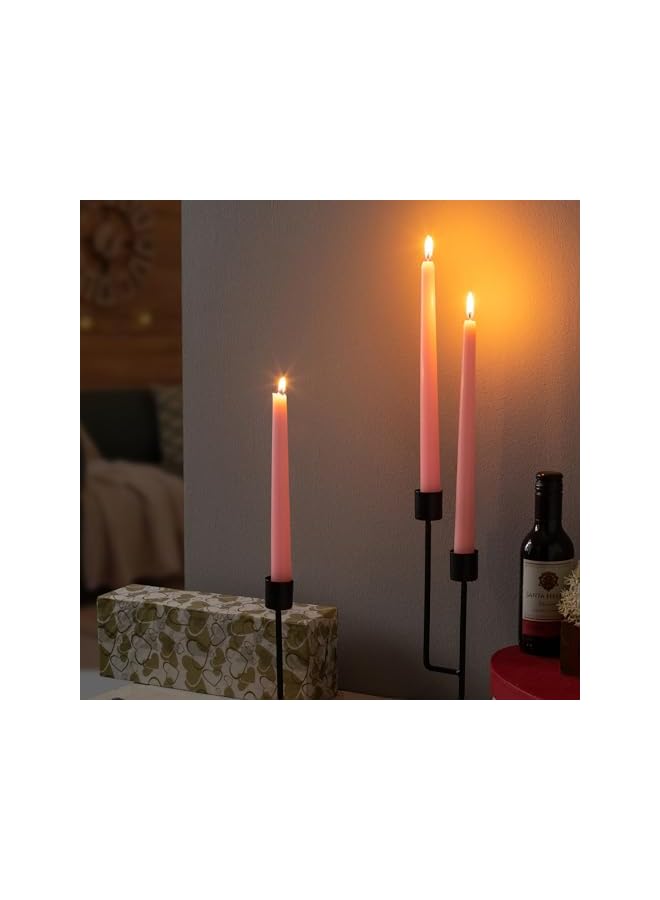 Green Tiger 12 Pack Pink Long Taper Candles, Candle Stick 10 inch Dripless Advent Candles Candles Decor 8 Hours Long Burning - Image 5