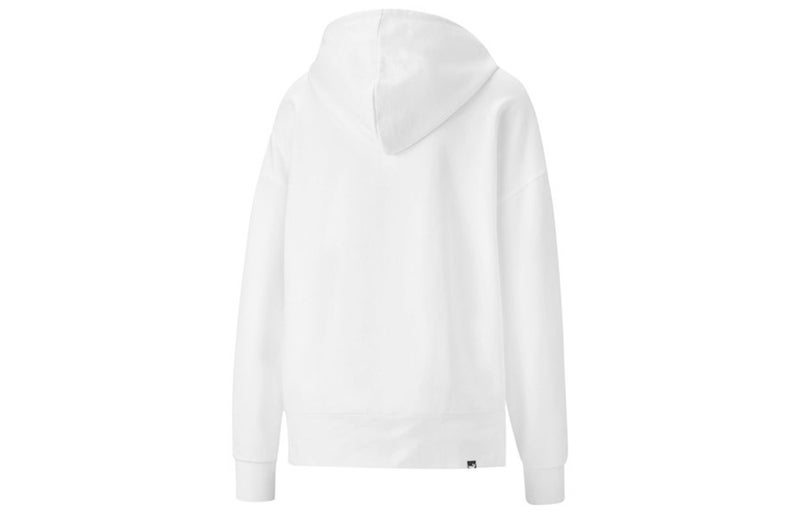 PUMA (WMNS) PUMA Her Pullover Hoodie 'White' - Image 2