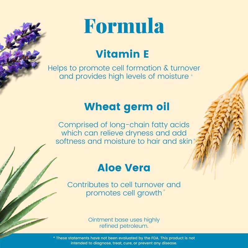 Basic Organics - Basic Brands - Vitamin E Ointment - 2 oz - Moisture Enhancing - Can Help Reduce Appearance of Scars, Stretch Marks, Fine Lines & Wrinkles - Pack of 3 - Image 4