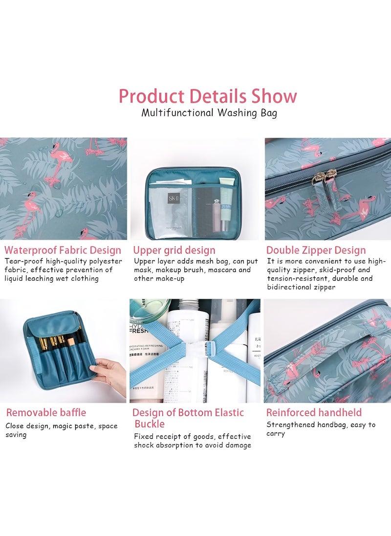 Makeup Organizer Bag Toiletry Bag for Women Girls Travel Waterproof Toiletry Bag for Daily Toiletries Portable Multi-Use (Roses) - pzsku/Z5F0016437E68847E4187Z/45/_/1730377431/0bdb0429-21b7-4fcd-a05b-56232d29fa55