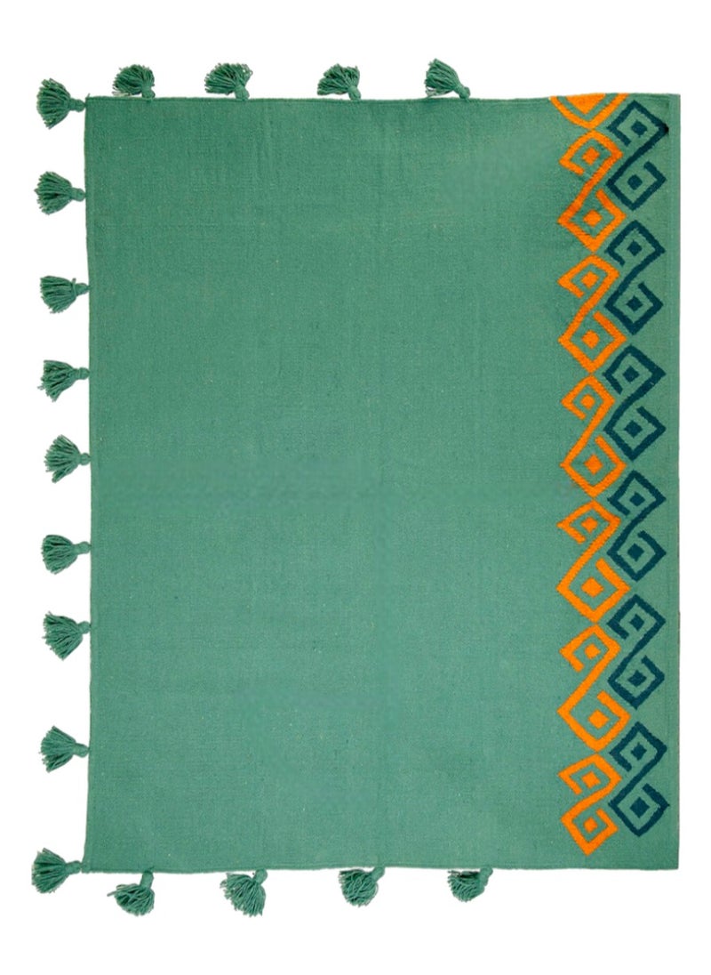 Rug Studio Handmade Kilim Rug - Denver Vale - 200x150cm - Natural Wool - Flat Woven - Living room - Bedroom  - Image 1