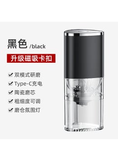 NIBEMINENT Electric Coffee Grinder Stainless Steel Automatic Black (English packaging) a box of 36 