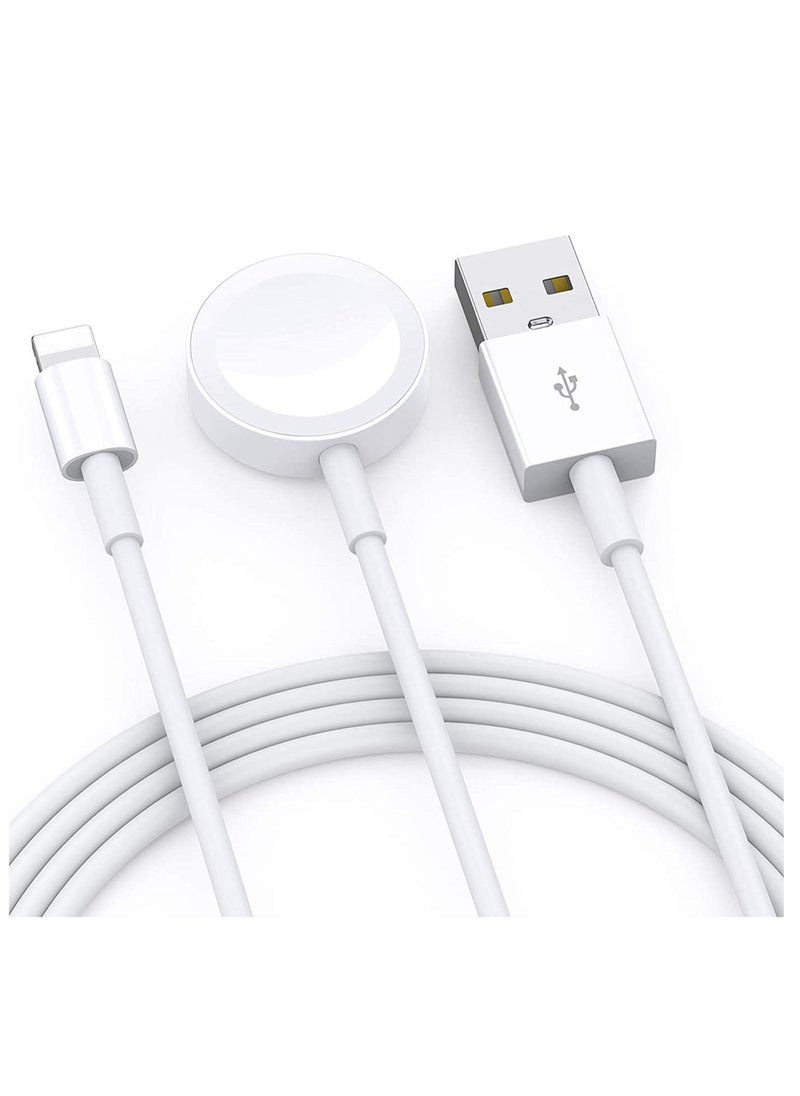 ELTRAZONE Update Version Smart Watch Charger Wireless USB 3.3 ft/1m Charging Cable for Apple Watch Series SE/6/5/4/3/2/1 iOS 6.0 & iPhone 12/11/Pro/Max/XR/XS/XS Max/X&iPad Series  - Image 1