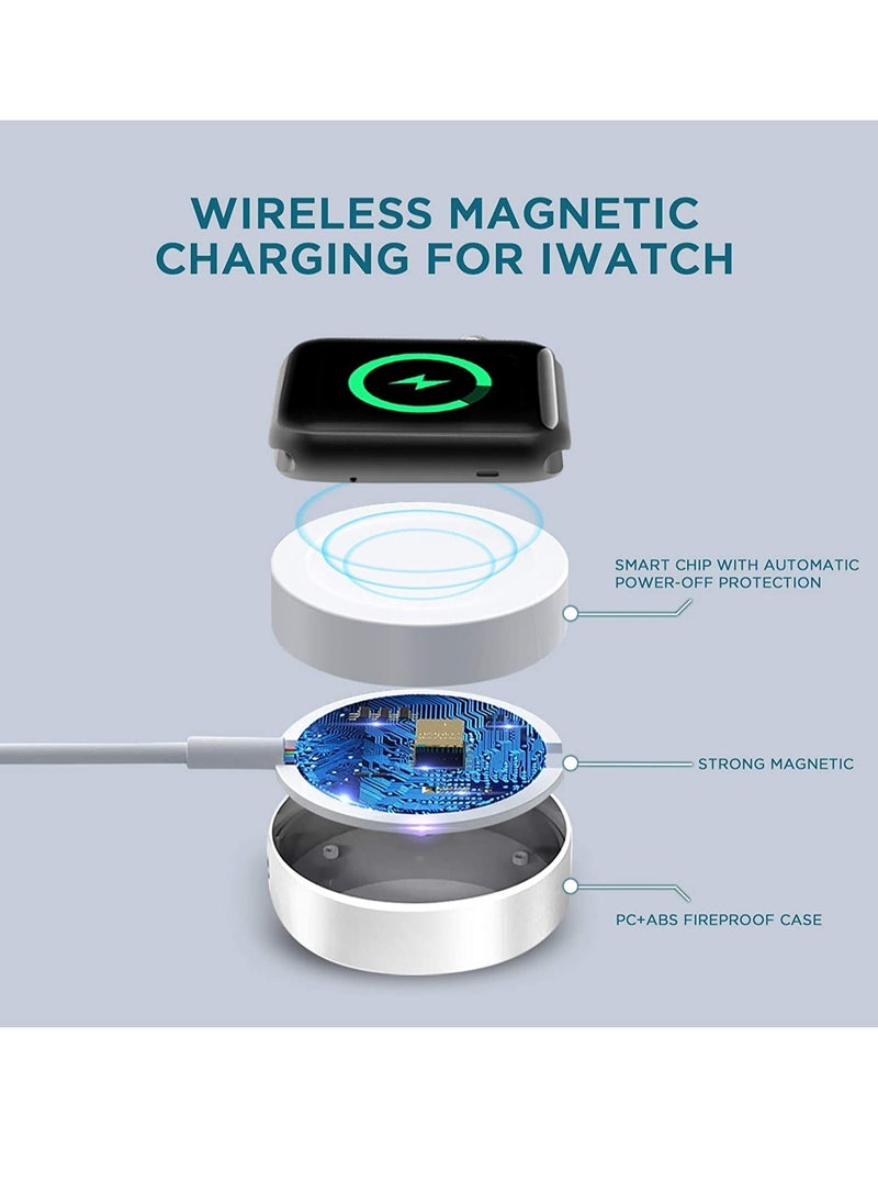 ELTRAZONE Update Version Smart Watch Charger Wireless USB 3.3 ft/1m Charging Cable for Apple Watch Series SE/6/5/4/3/2/1 iOS 6.0 & iPhone 12/11/Pro/Max/XR/XS/XS Max/X&iPad Series  - Image 5