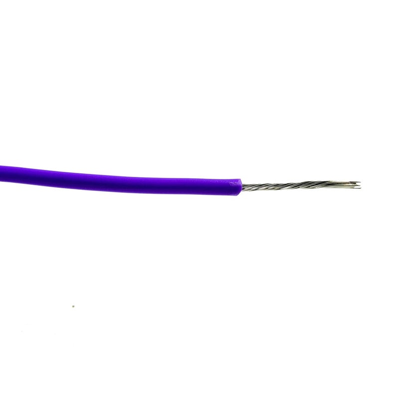 INVENTO 5mtr 20 AWG 05 sqmm 15A Tinned Copper PVC Wire Flexible Violet Cable 17mm Dia High Temperature for DIY - Image 3